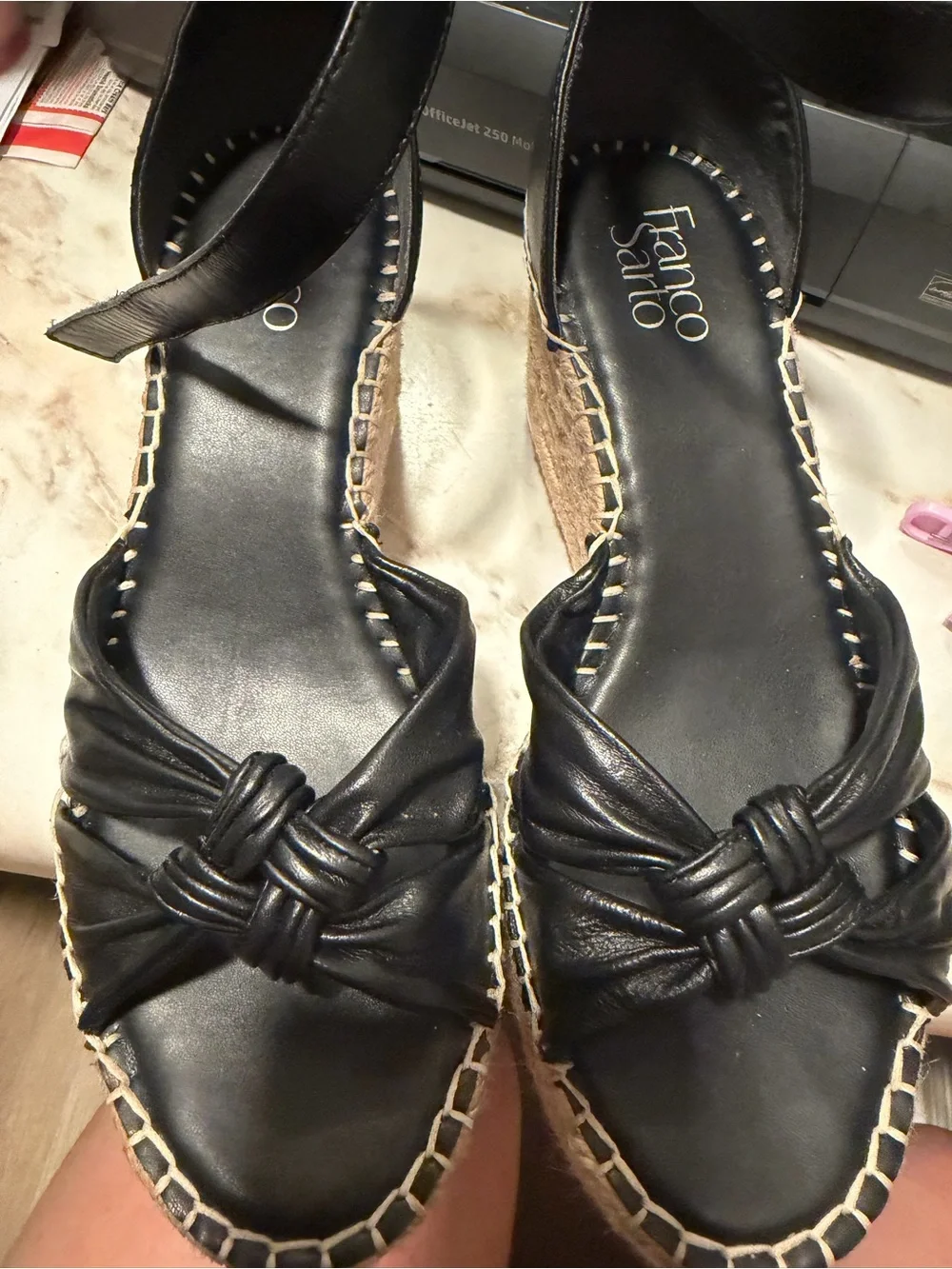 Franco Sarto black leather